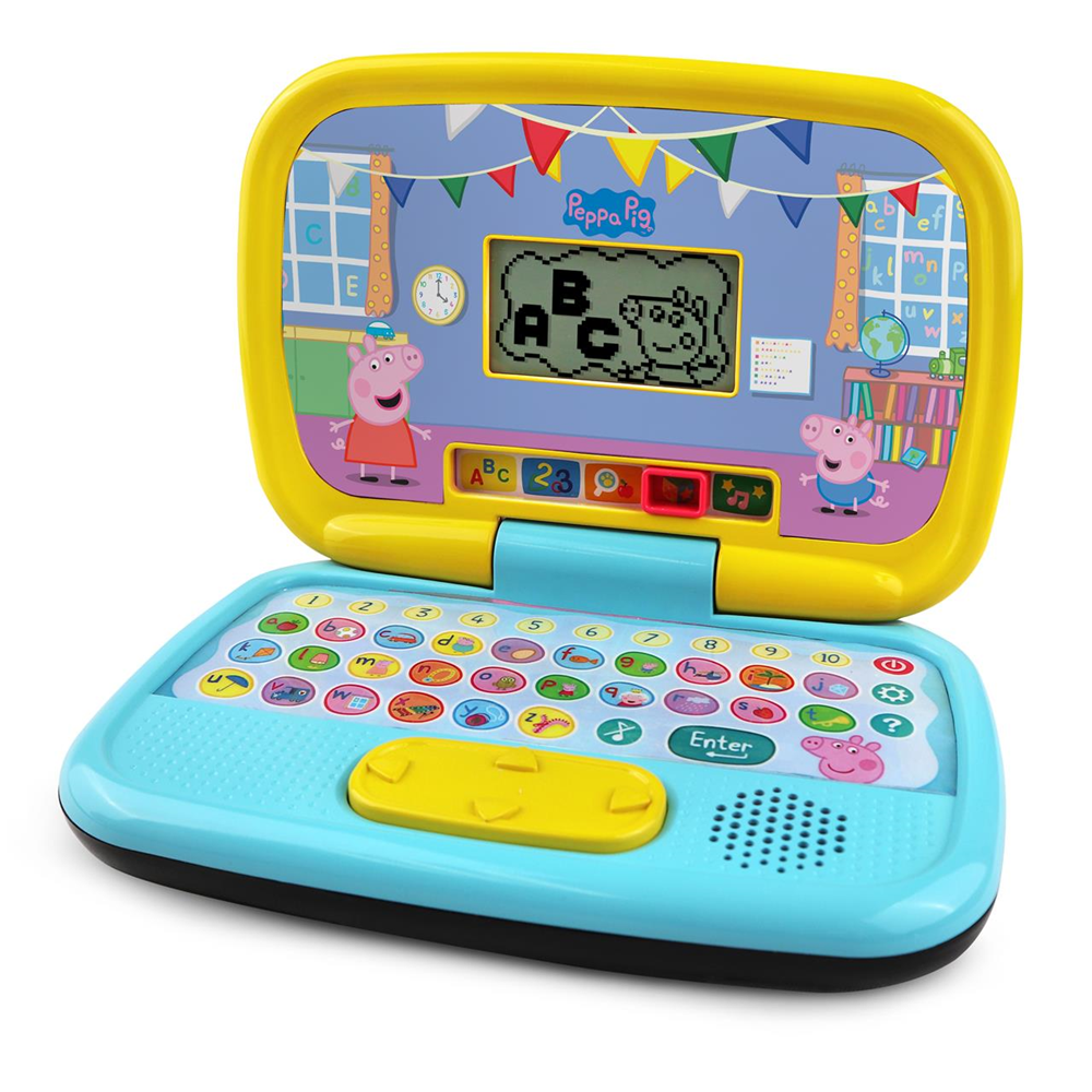 Ordenador Peppa Pig de aprendizaje con 5 modos de juego y muchas actividades 5,6x23,7x15,8 cm (Peppa pig 80-553522)