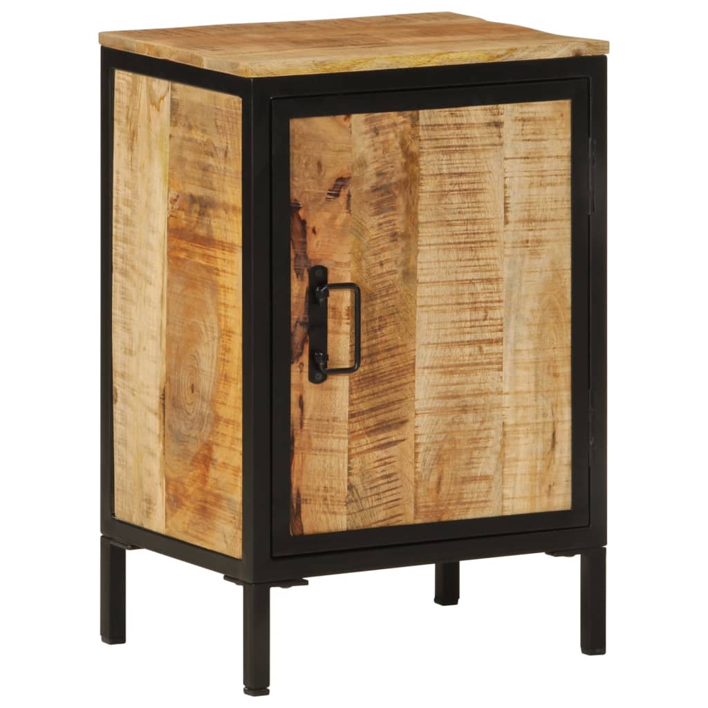 vidaXL Mueble de baño madera maciza de mango y hierro 40x30x60 cm