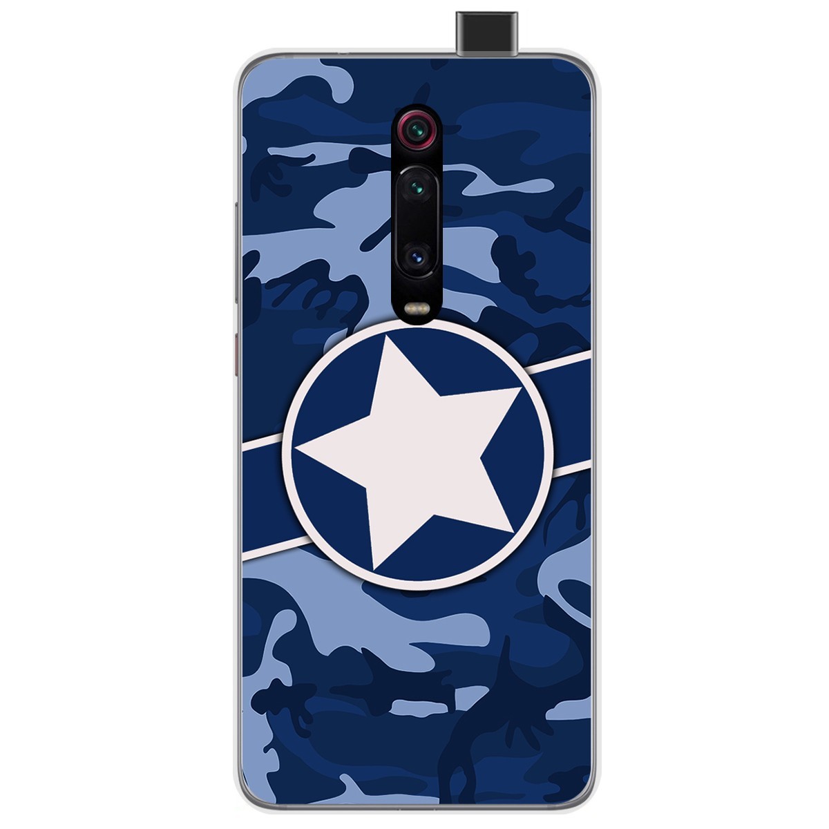 Tumundosmartphone Funda Gel Tpu para Xiaomi Mi 9T / Mi 9T Pro diseño Camuflaje 03 Dibujos