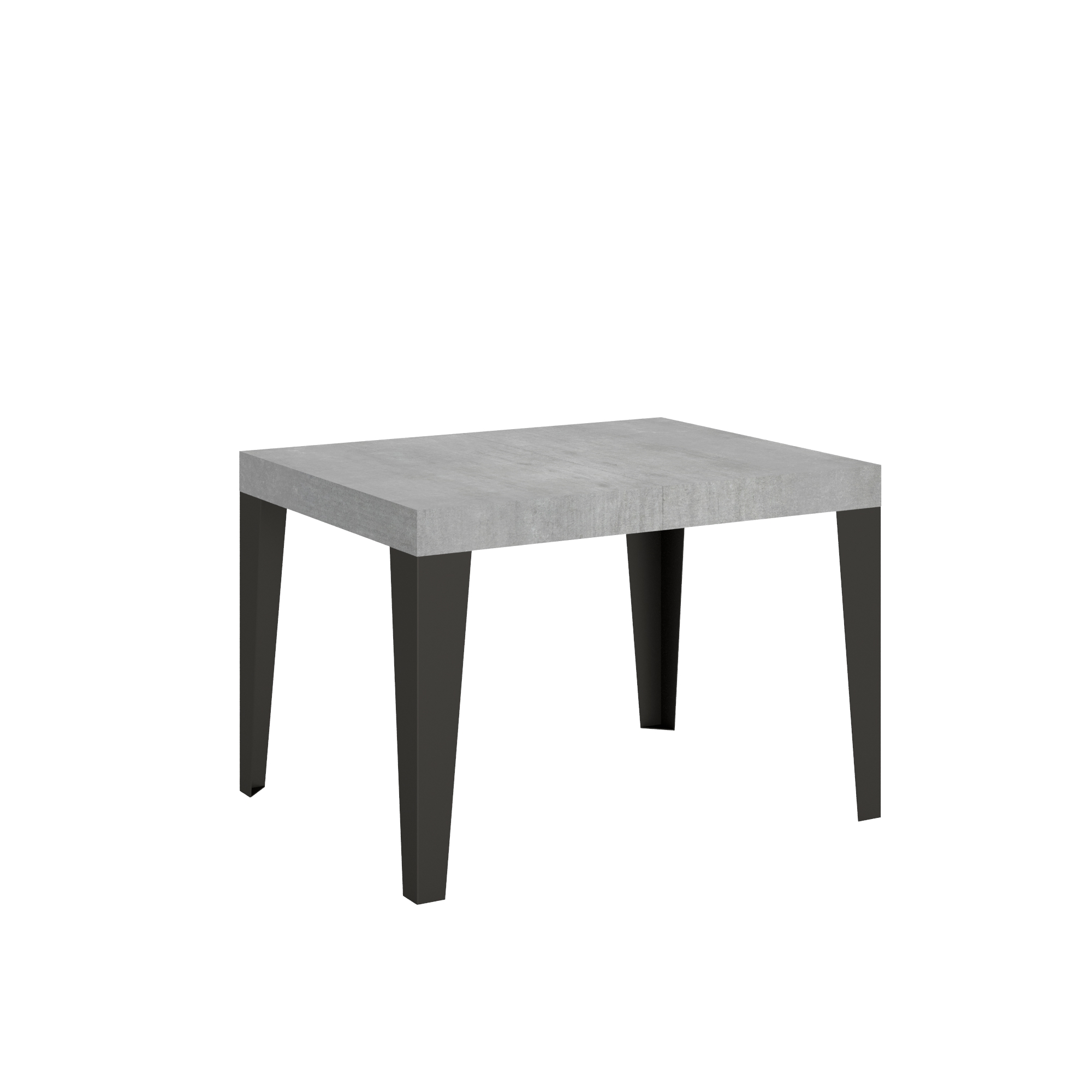 Mesa extensible 70x110/194 cm Estructura Cemento Flame Antracita - Itamoby