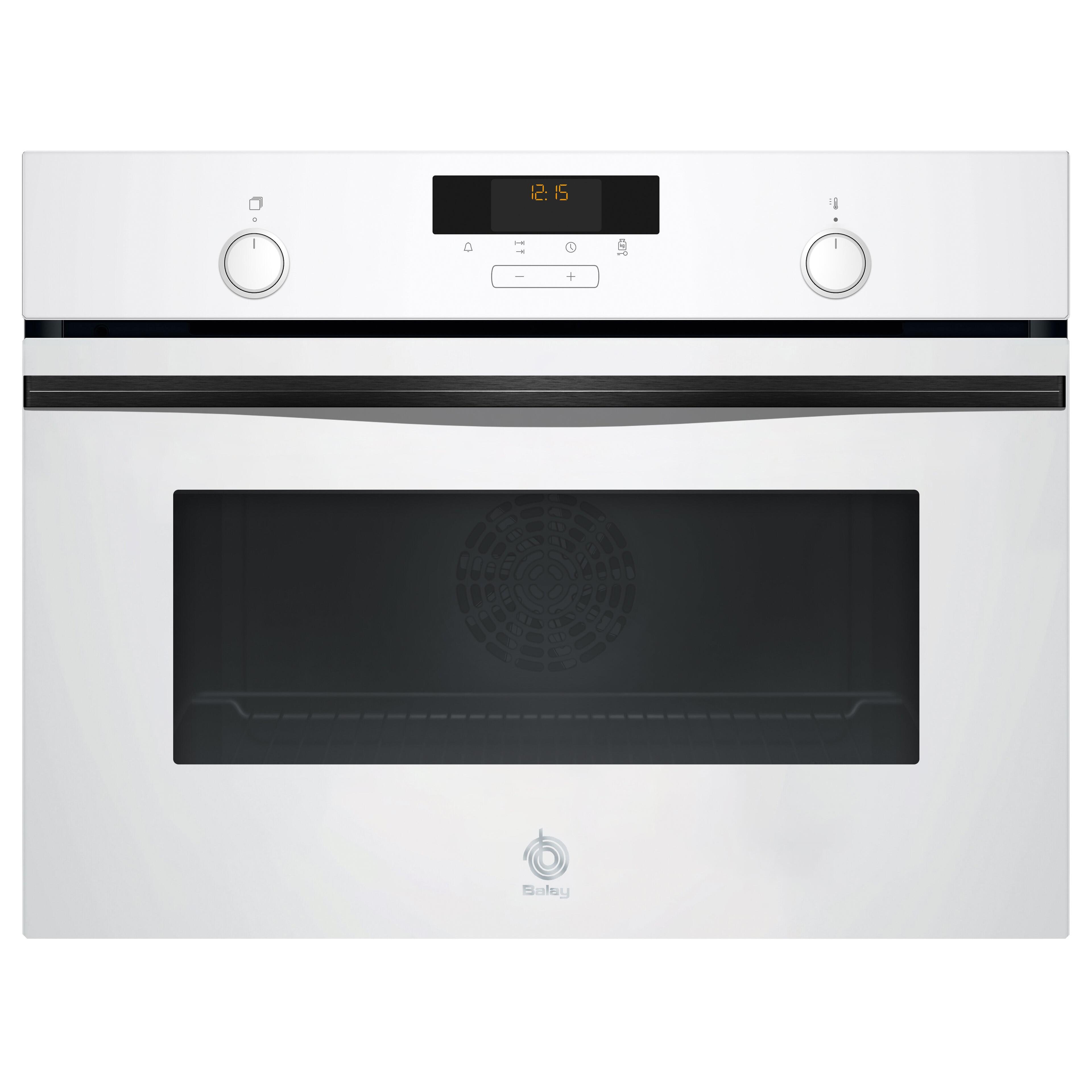 Horno compacto Balay 60 x 45 cm cristal blanco 3CB5159B3