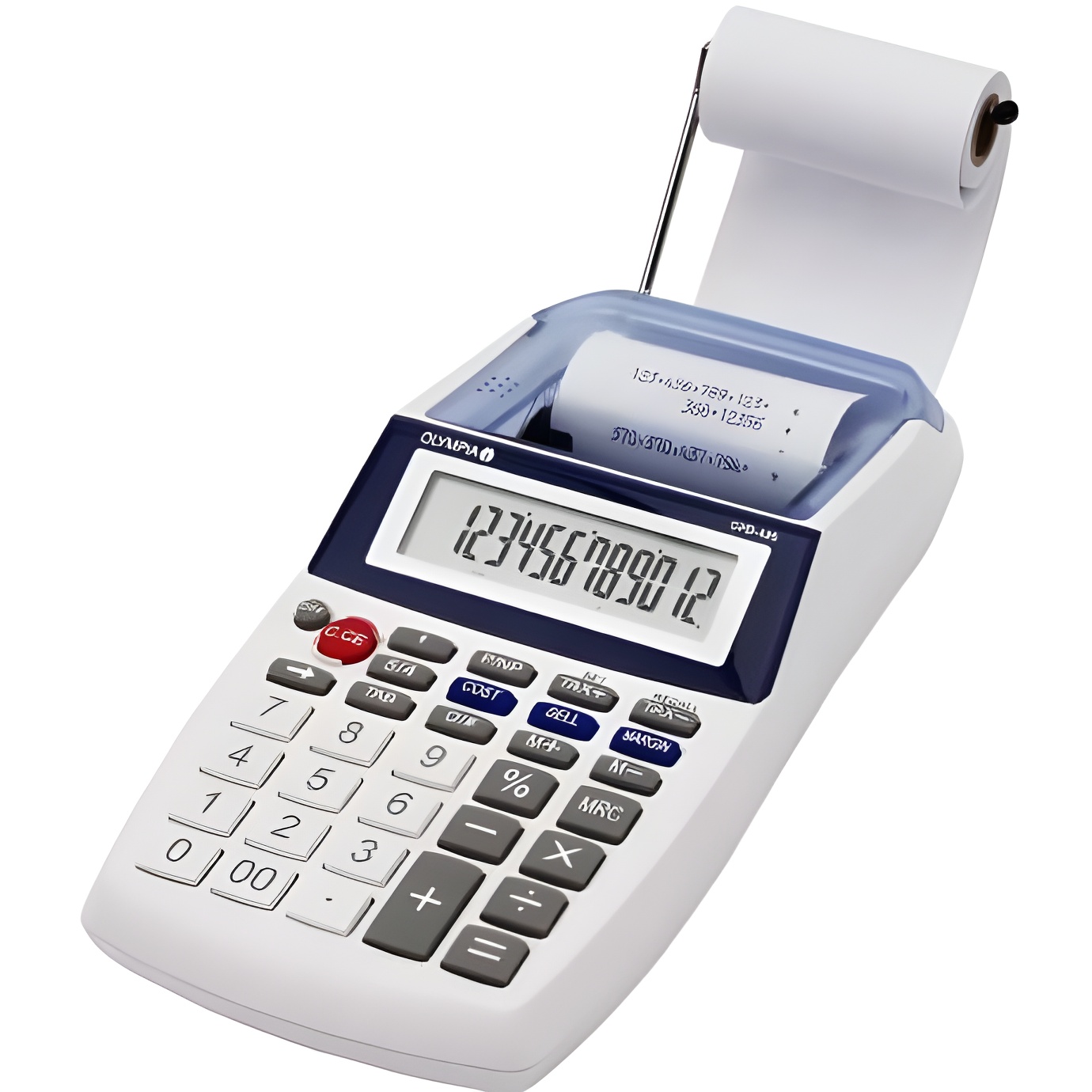 Olympia CPD 425 Calculator with 12-digit LCD screen, CE certified, compact design, and large buttons for easy operation, perfect for business and school use.