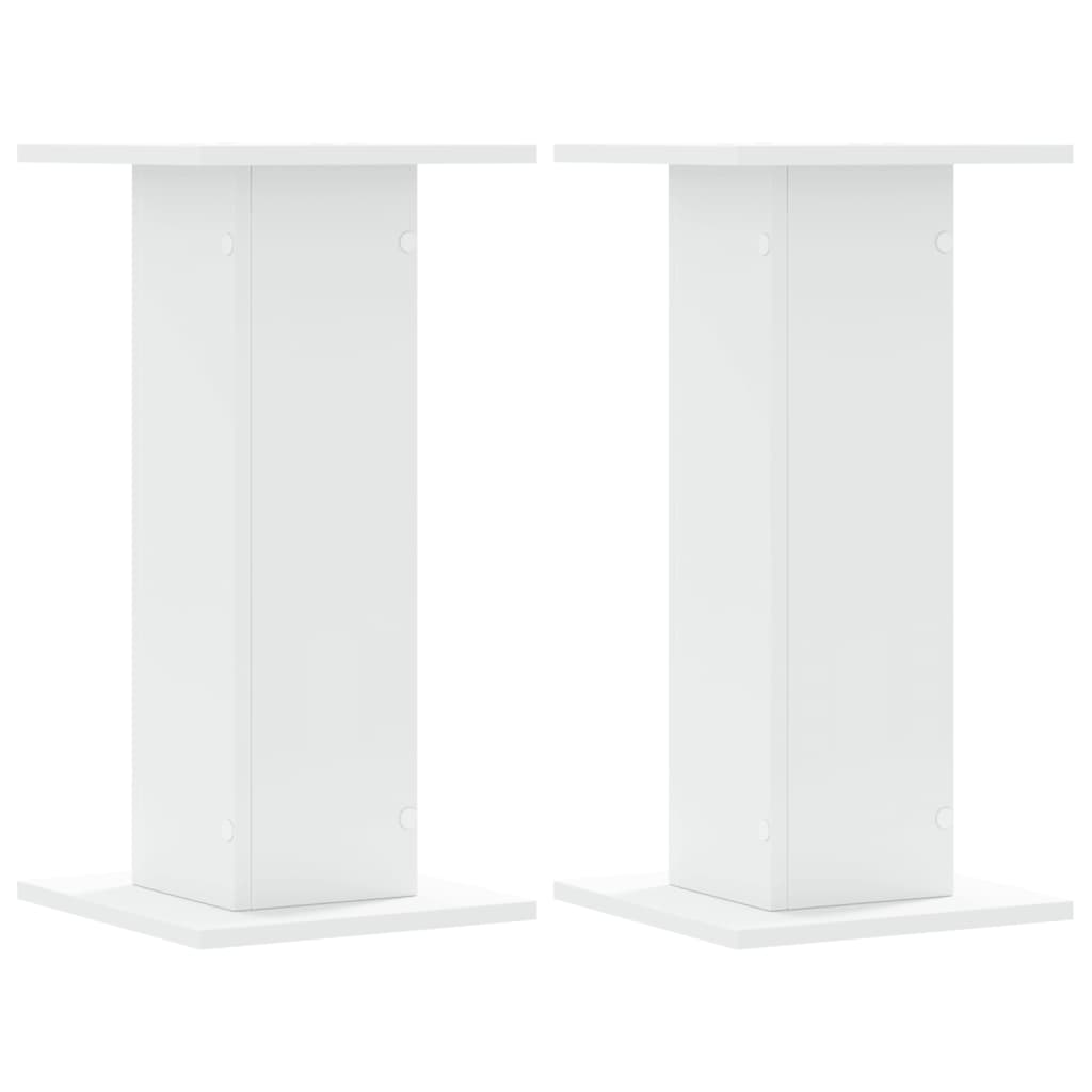 vidaXL Soportes altavoces 2 uds madera 30x30x60 cm Color Gris hormigón,  Gris sonoma,  Blanco y mas