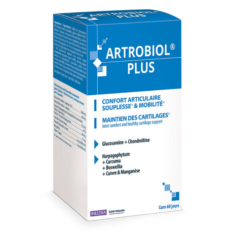 Ineldea Santé Naturell Suplemento Artrobiol Plus para Cartílagos y Huesos - 120 Cápsulas