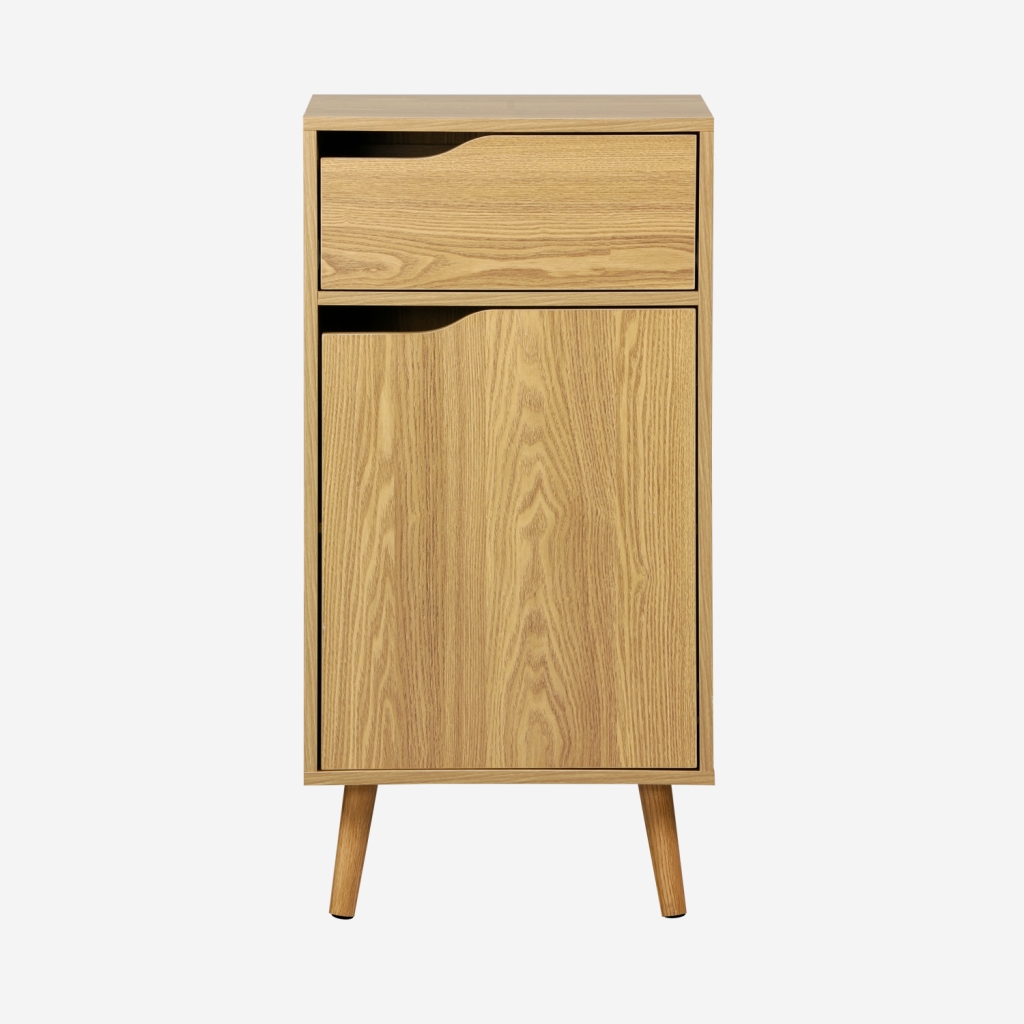 sweeek - Mueble de baño vintage, 1 cajón y 1 puerta , Nepal , 45x36x90