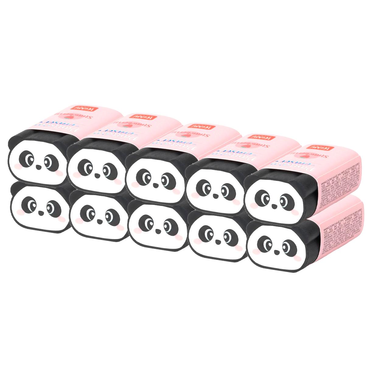 Legami Milano - Pantastic - 10 gomas de borrar perfumadas olor a fresa con forma de panda