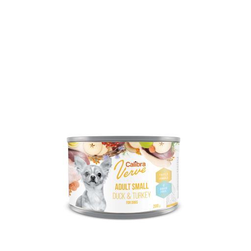 Calibra Comida Húmeda Verve Grain Free Adult Small de Pato y Pavo para Perros - 6x200 gr