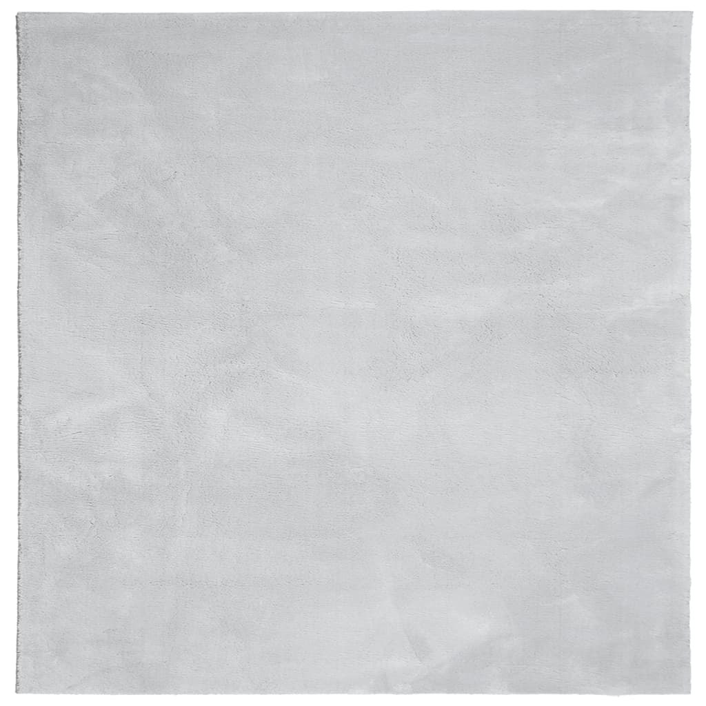 Vidaxl Alfombra Lavable Pelo Corto Suave HUARTE 160x160 Cm Antracita