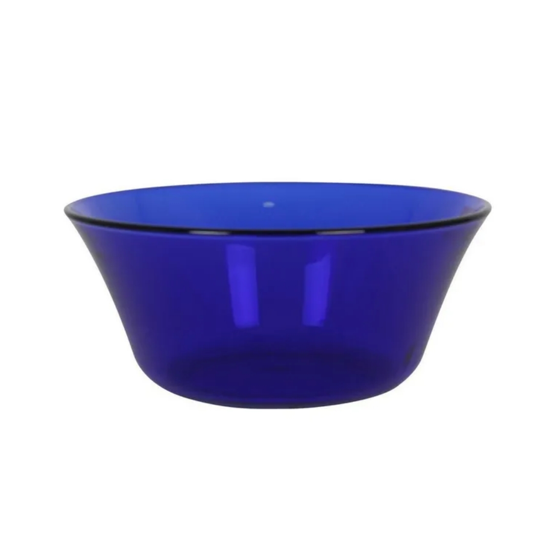 STARLEY-Platos Duralex Lys Saphir Azul, Platos de Postre,Ensaladera,Platos Hondos, 4 piezas