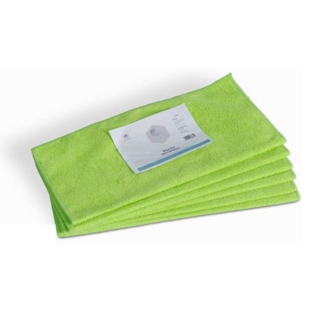 Bayeta Microfibra Verde 6 unidades Blancoplata 40x30cm Gran Tamaño Resistente y duradera Poder de limpieza