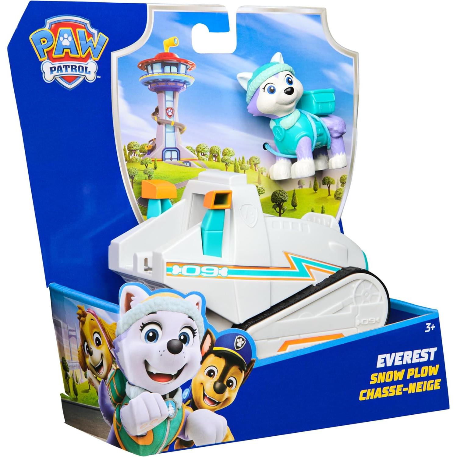 Patrulla Canina - Figura Everest y Moto de Nieve - Patrulla Canina Juguetes - Juguetes Niños 3 Años + (Spin Master 6071217)