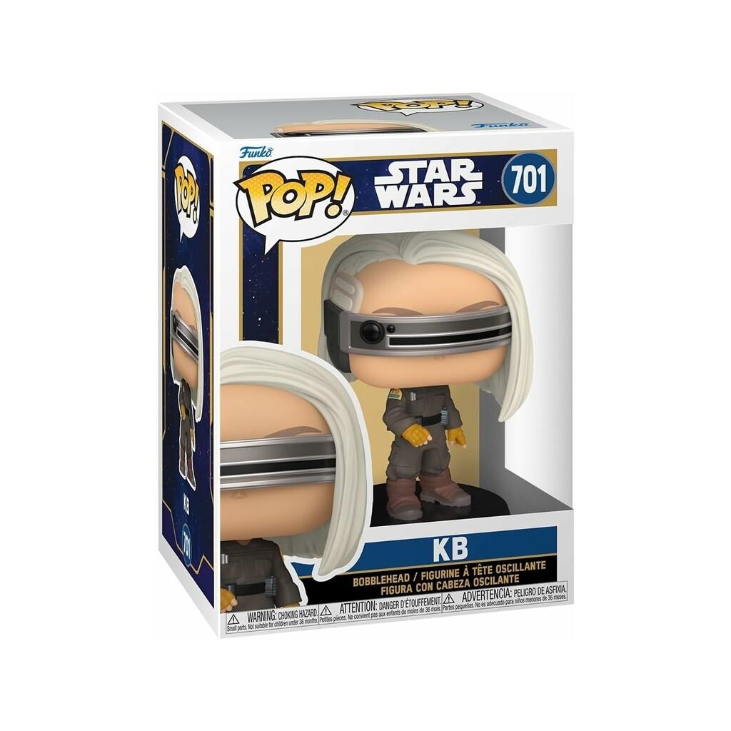 Funko Pop Star Wars Skeleton Crew Figura KB con Cabeza Oscilante