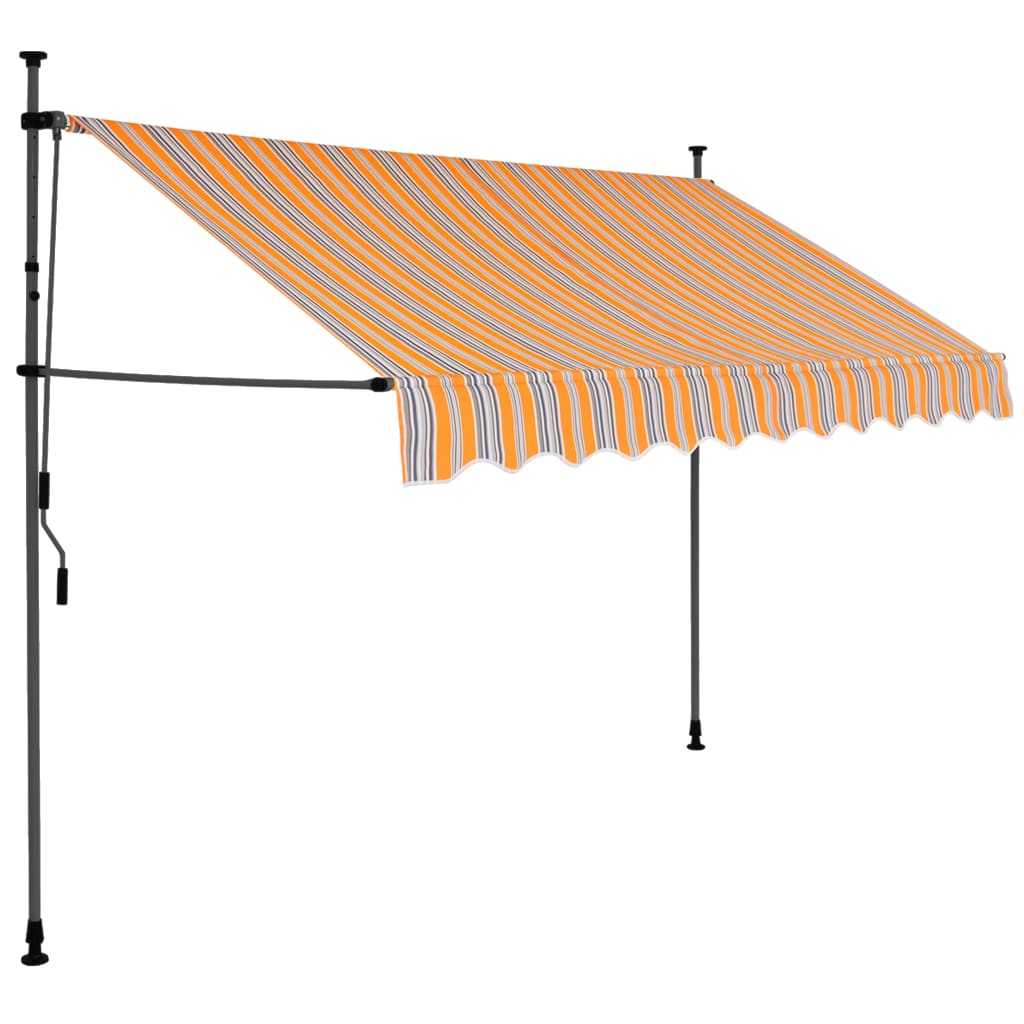 Vidaxl Toldo Retráctil con LED 250 Cm Azul