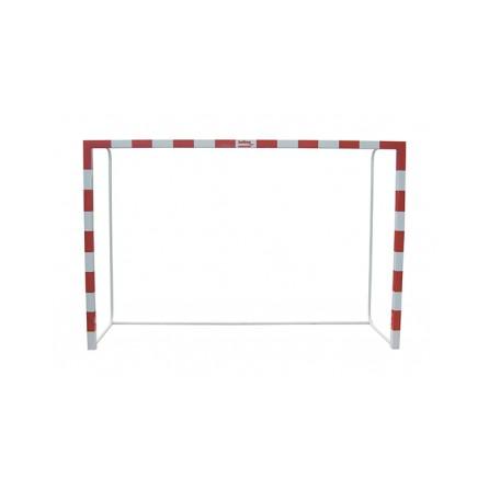 JUEGO PORTERÍAS F.SALA/BALONMANO METÁLICAS TRASLADABLES 80X80MM CON BASE DE TUBO REDONDO SOFTEE EQUIPMENT