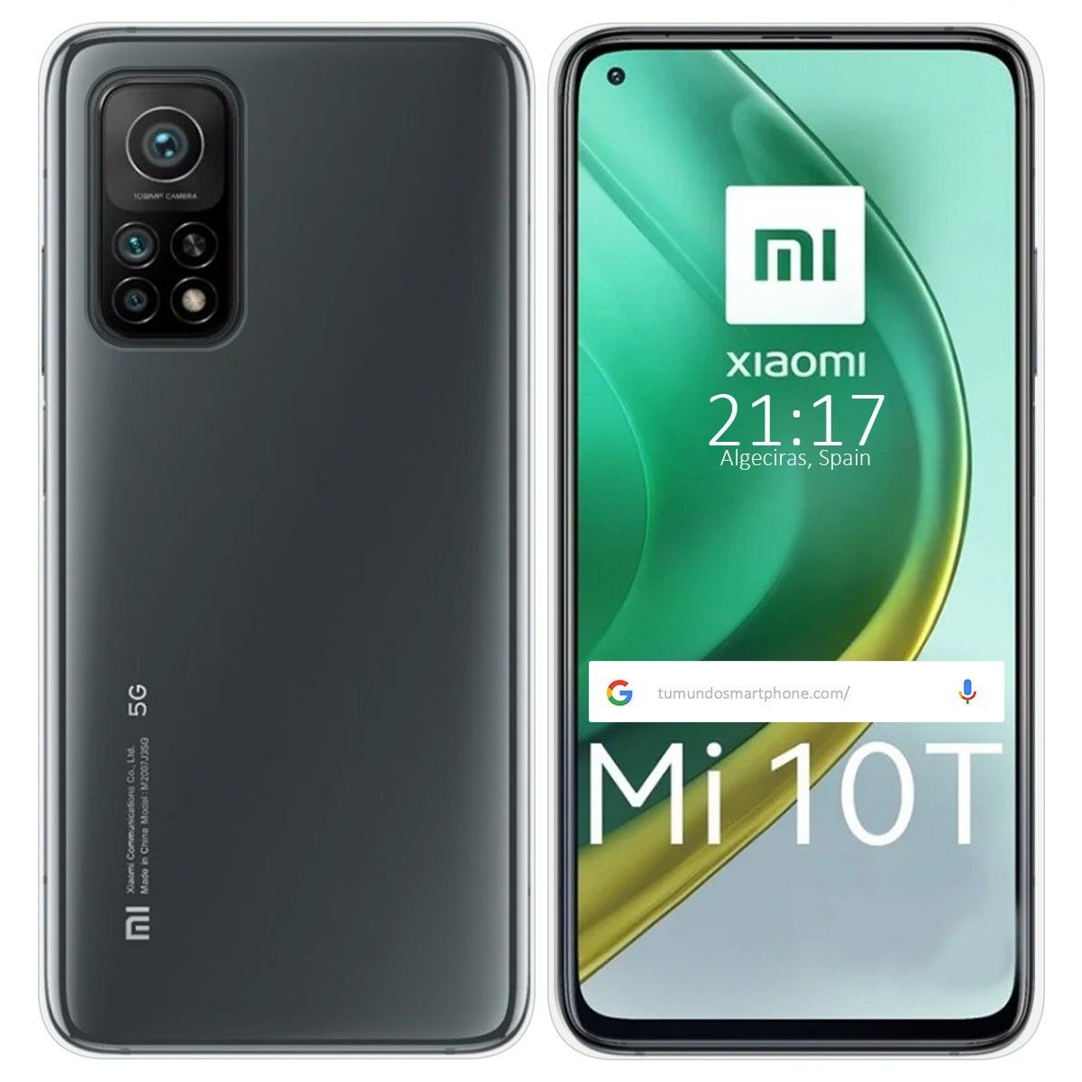 Tumundosmartphone Funda Silicona Gel TPU Transparente para Xiaomi Mi 10T / 10T Pro