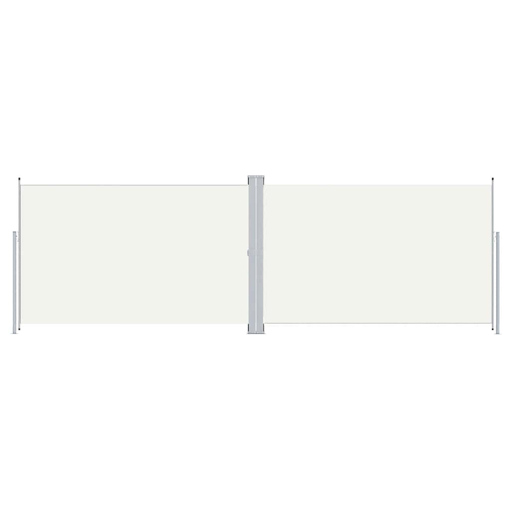 vidaXL Toldo lateral retráctil crema 200x600 cm
