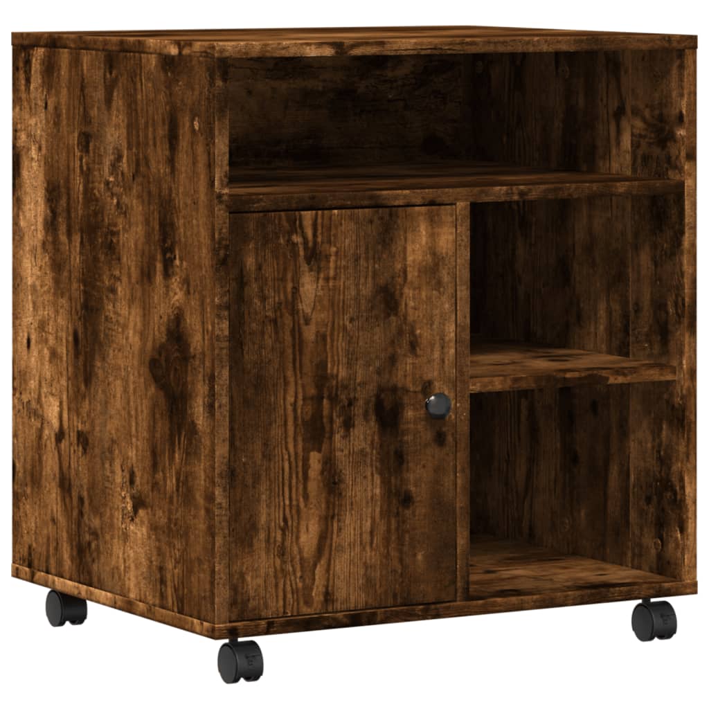 vidaXL Soporte para impresora con ruedas 60x50x67 cm Multicolor