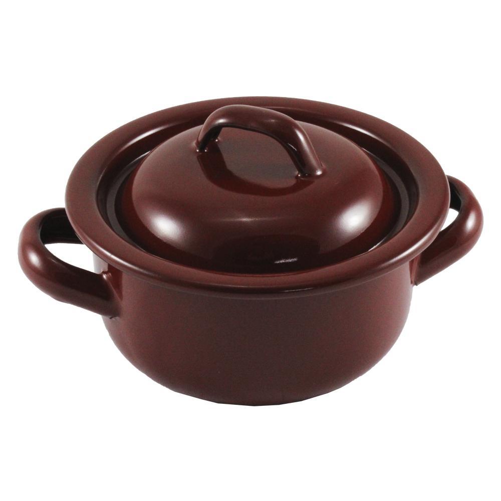Cacerola esmalte marron 36 cm
