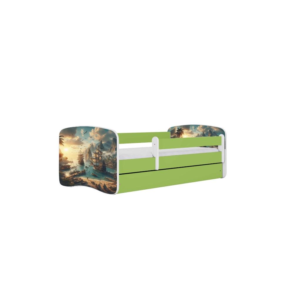 Cama 140 x 70 cm Kocot Kids BabyDreams Ship Green