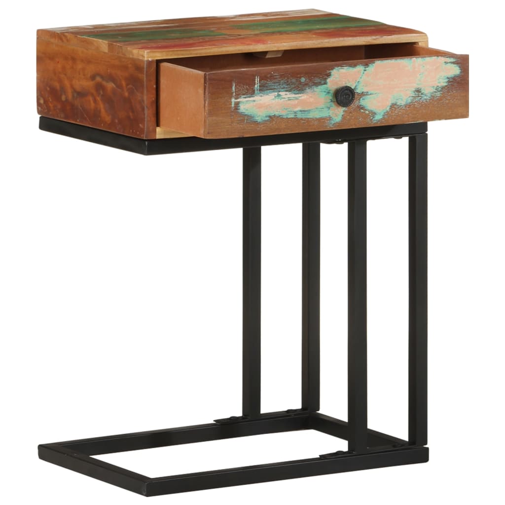 Mesa Auxiliar Forma de U Vidaxl en Madera Maciza de Mango/acacia/reciclada
