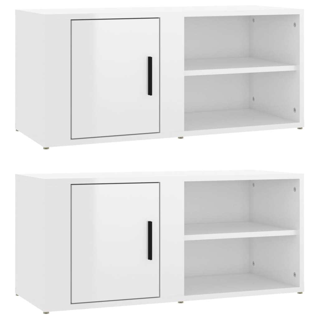 Vidaxl Mueble TV 2 Uds Madera Contrachapada 80x31,5x36 Cm