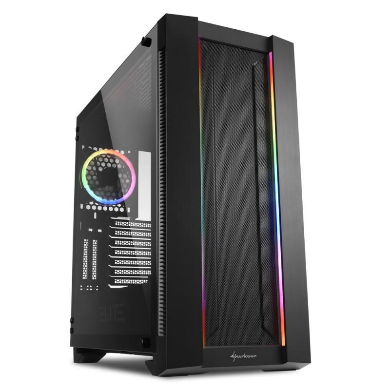 Torre PC Sharkoon Elite Shark CA200M Cristal Templado USB 3.0 Negra