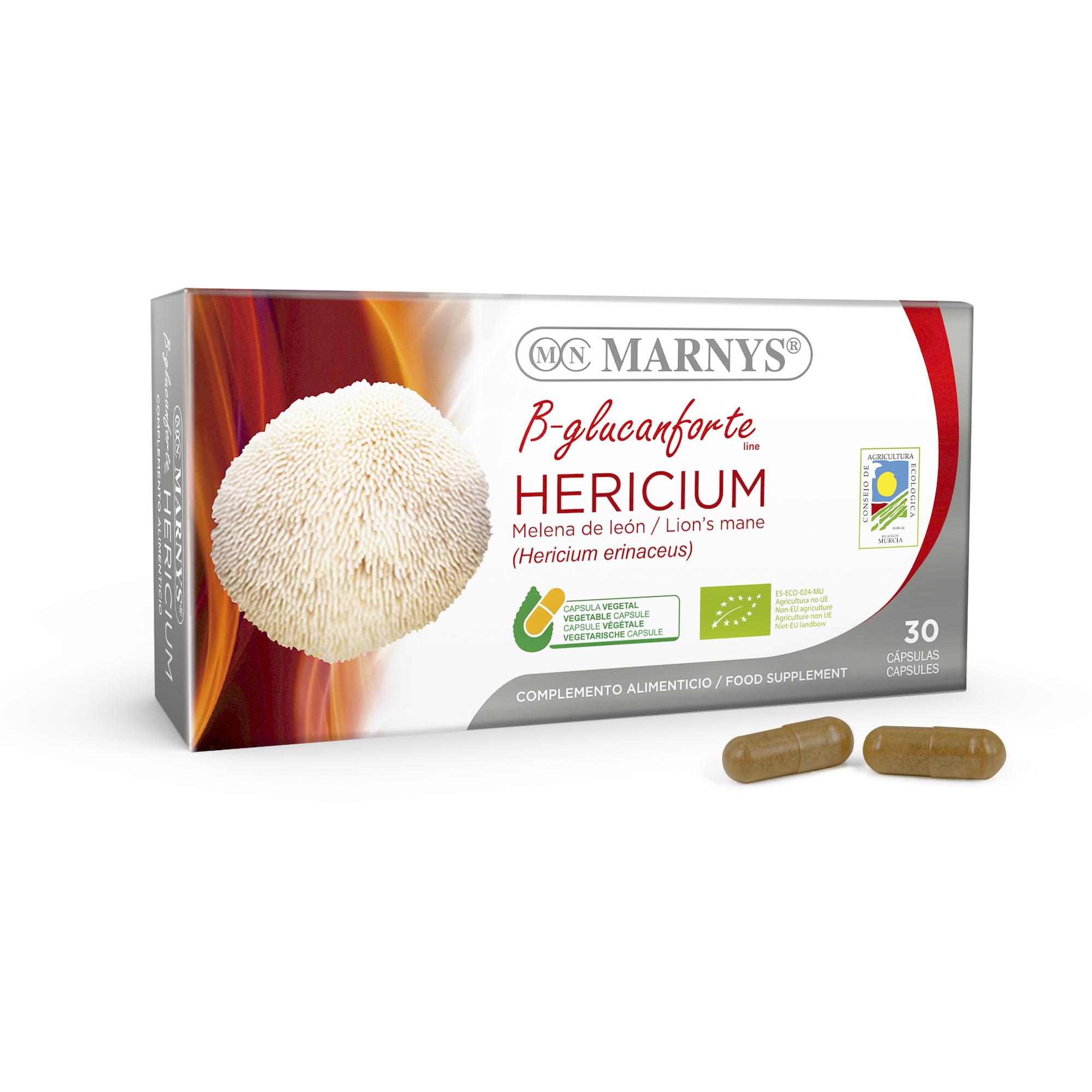 Marnys Hericium Bio 30 cápsulas vegetales