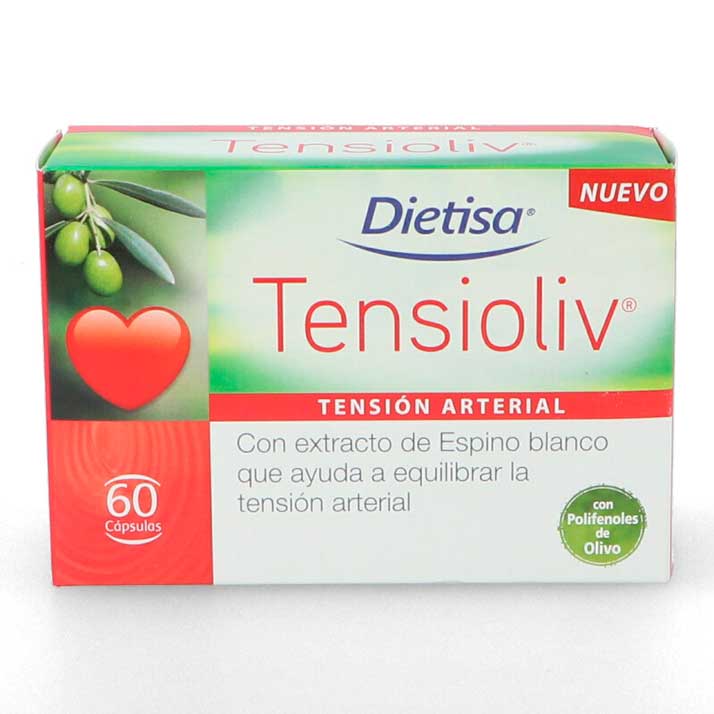 Dietisa Tensioliv - Complemento Alimenticio para Regular el Estado de Ánimo - 60Cap