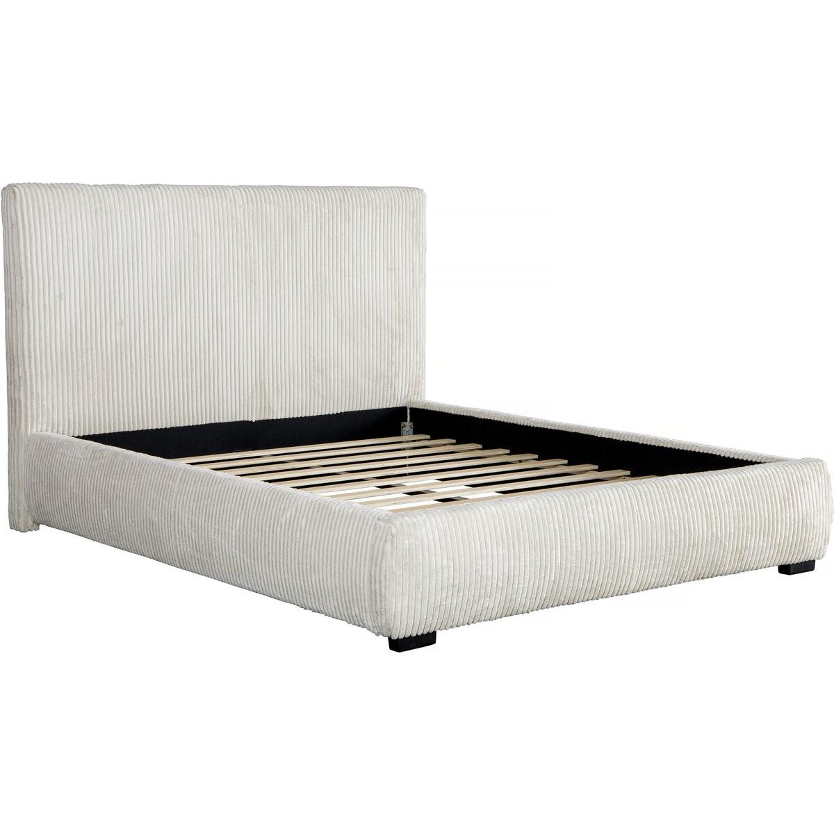 Habitat y Jardin - Cama doble  de pana - 180 x 200 cm - Beige