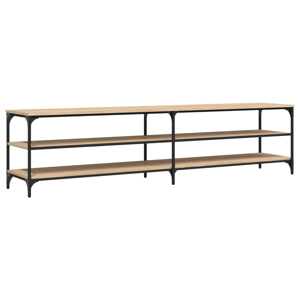 Vidaxl Mueble TV Metal Madera Contrachapada 200x30x50 Cm