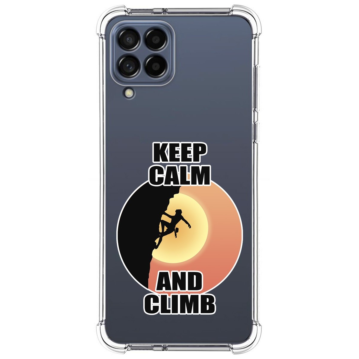 Funda Silicona Antigolpes para Samsung Galaxy M33 5G diseño Mujer Escalada Dibujos