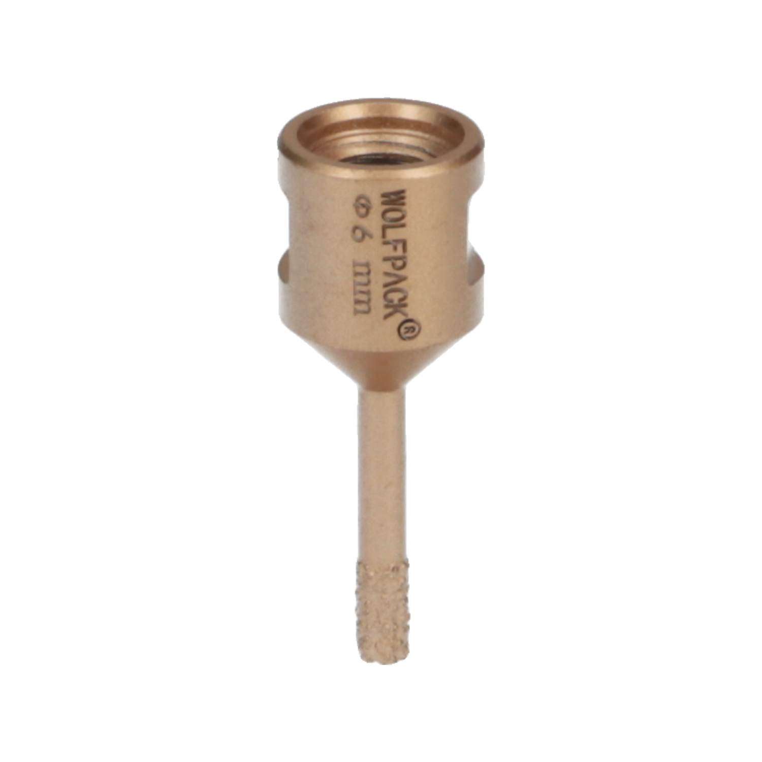 Corona Diamante para Amoladora Ø 6 Mm. Conexión Rosca M14 - Corte Seco - Rápida Perforación