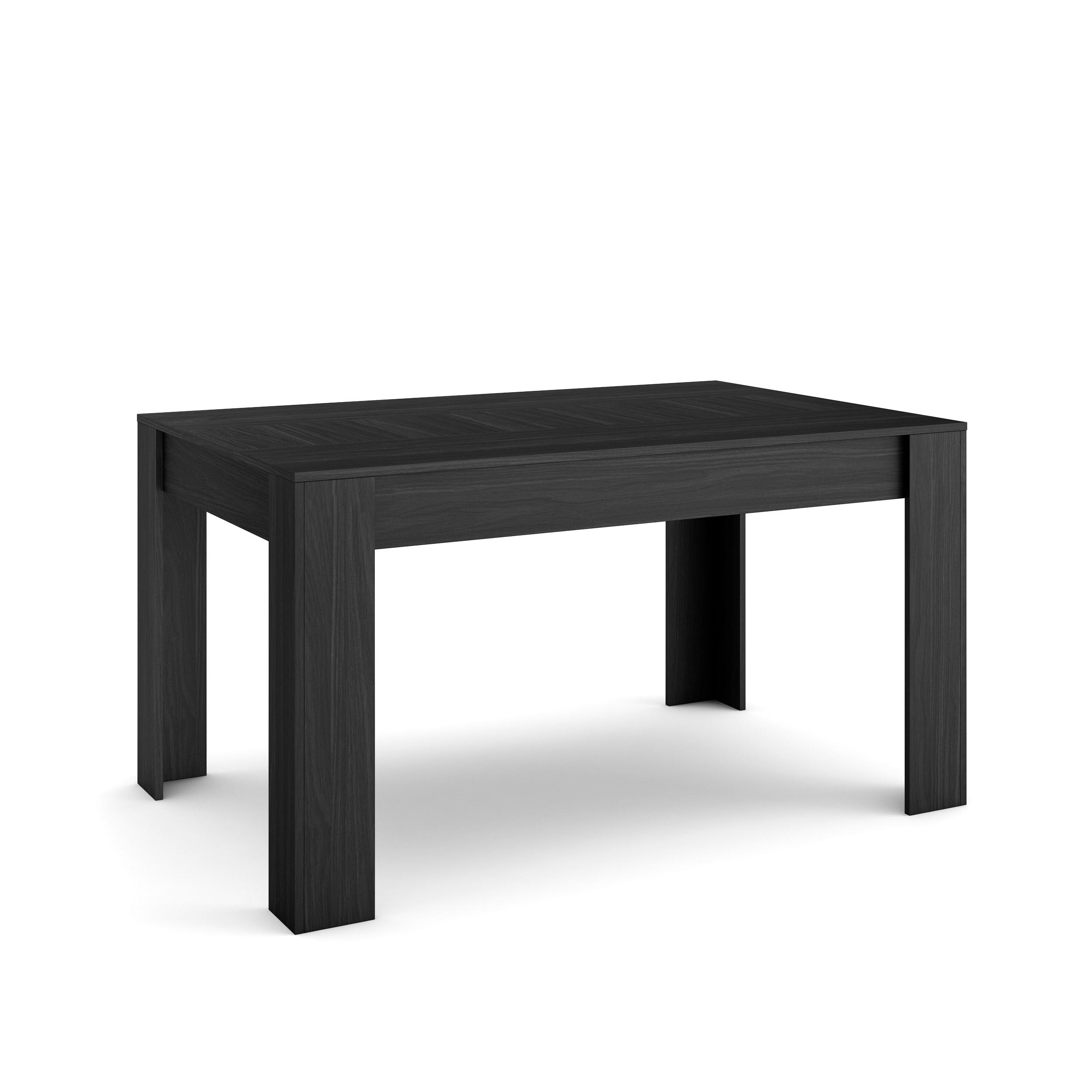 Skraut Home, Mesa Comedor, Mesa Fija Cocina y Salón, 140x90x76cm, Para 6 comensales, Muebles Comedor, Estilo Moderno