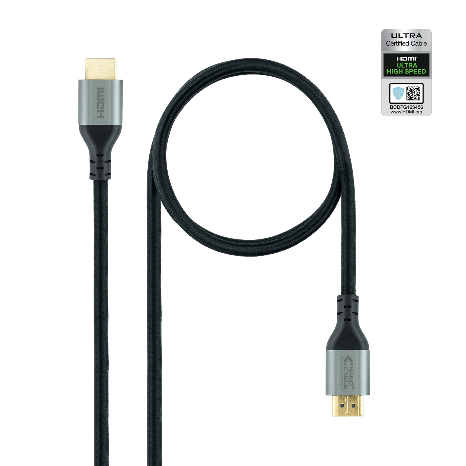 Nanocable Cable HDMI 2.1 Certificado ULTRA HIGH SPEED A/M-A/M - Negro - 3 m