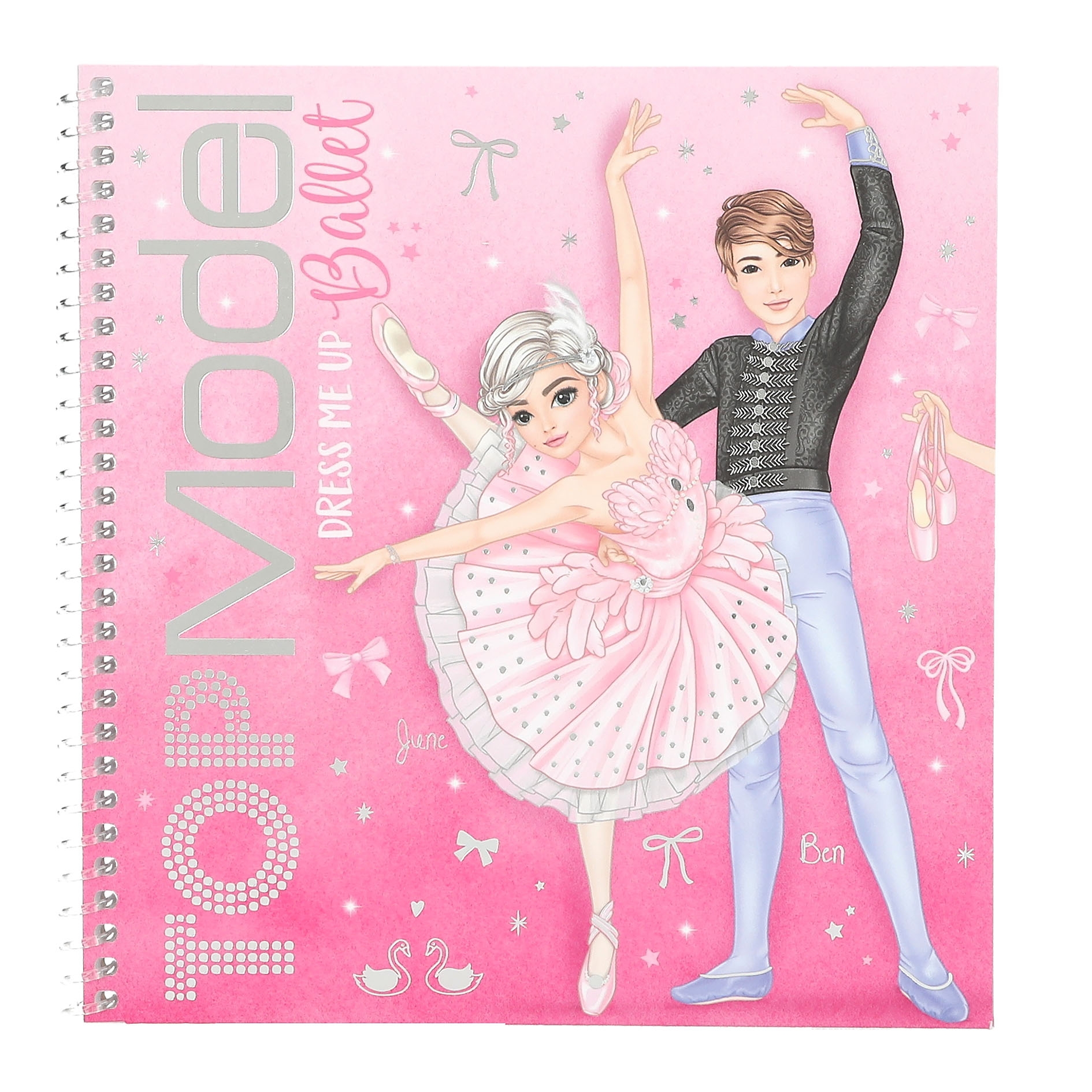 TOP MODEL CUADERNO DE PEGATINAS DRESS ME UP BALLET ROSA, 0013611, TIENDA CON LICENCIA OFICIAL