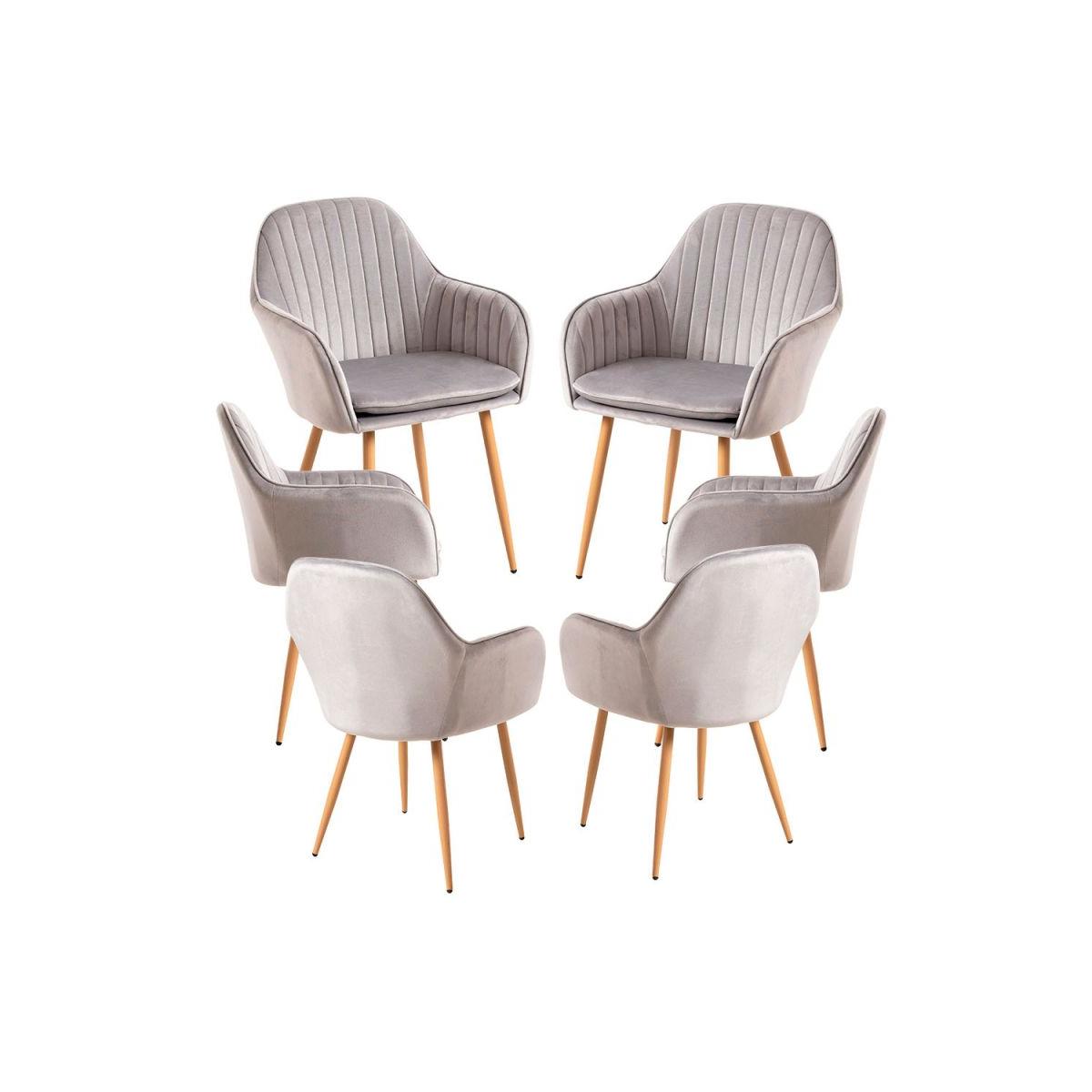 Regalos Miguel - Packs Sillas Comedor - Pack 6 Sillas Chic - Gris
