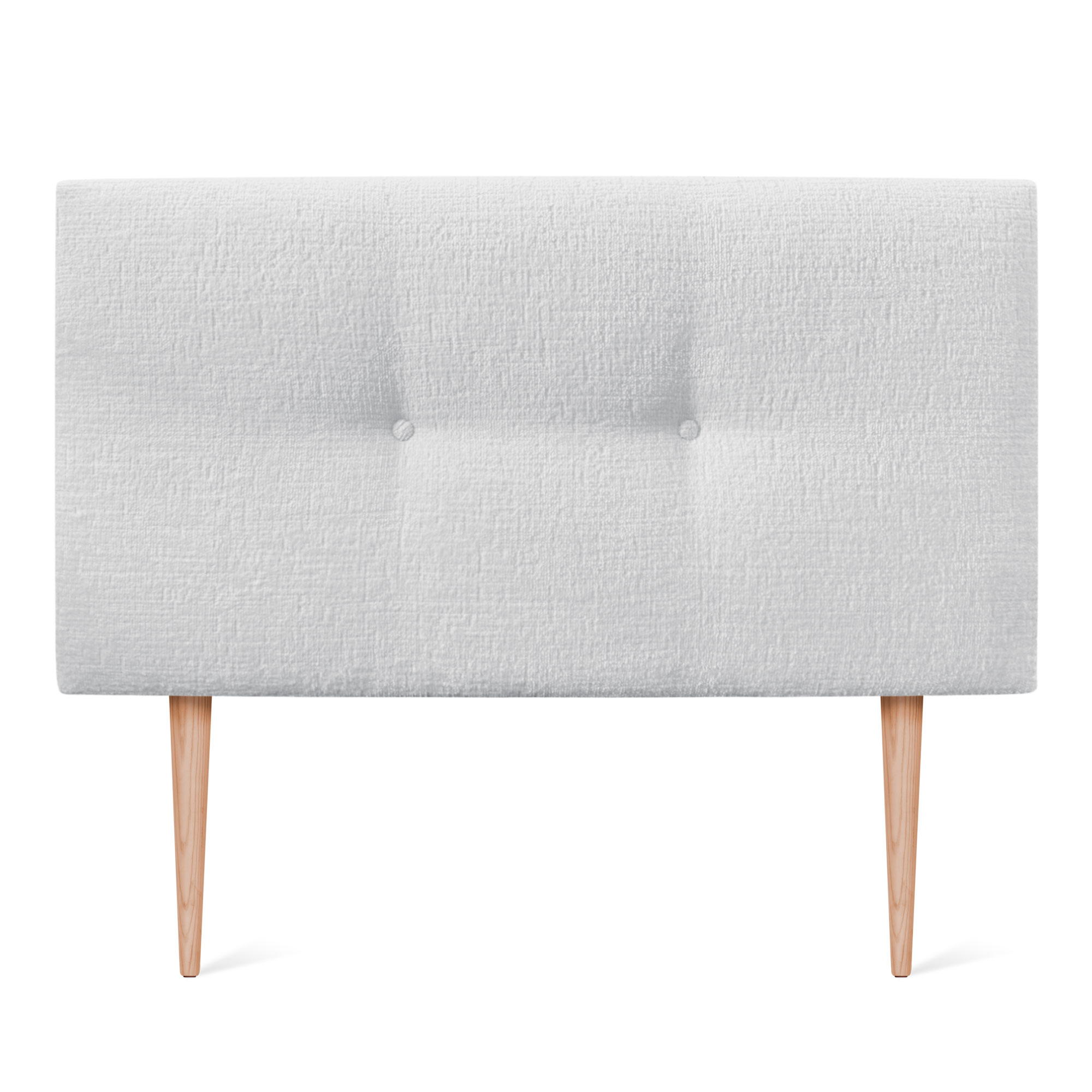 DHOME Cabecero Acabado Lana Natural con Botones y Patas Cabezal Tapizado Cama Dormitorio Alcolchado WINTER LUXURY