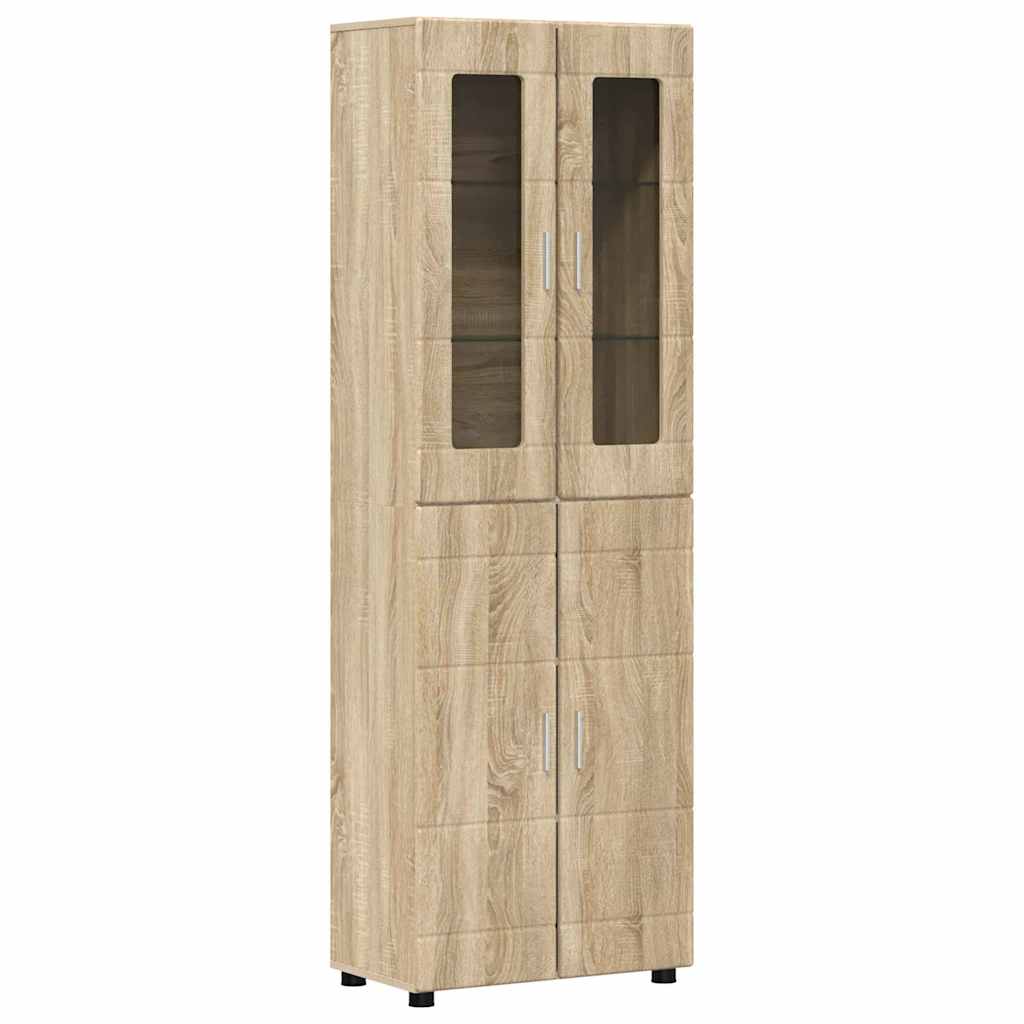 vidaXL Aparador alto FLORIN 60 x 35 x 182 cm Madera de ingeniería