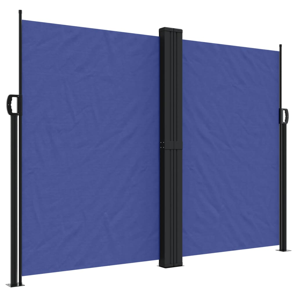 vidaXL Toldo lateral retráctil 180x600 cm Color Negro, Crema, Azul