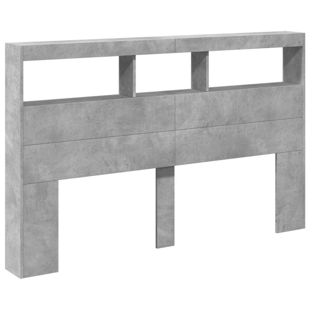 vidaXL Cabecero de cama con luz LED 160 x 17 x 102 cm
