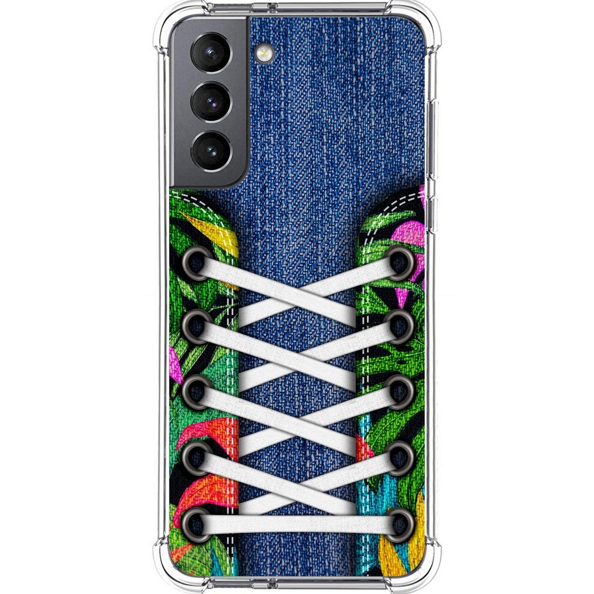Tumundosmartphone Funda Silicona Antigolpes para Samsung Galaxy S21 5G diseño Zapatillas 13 Dibujos