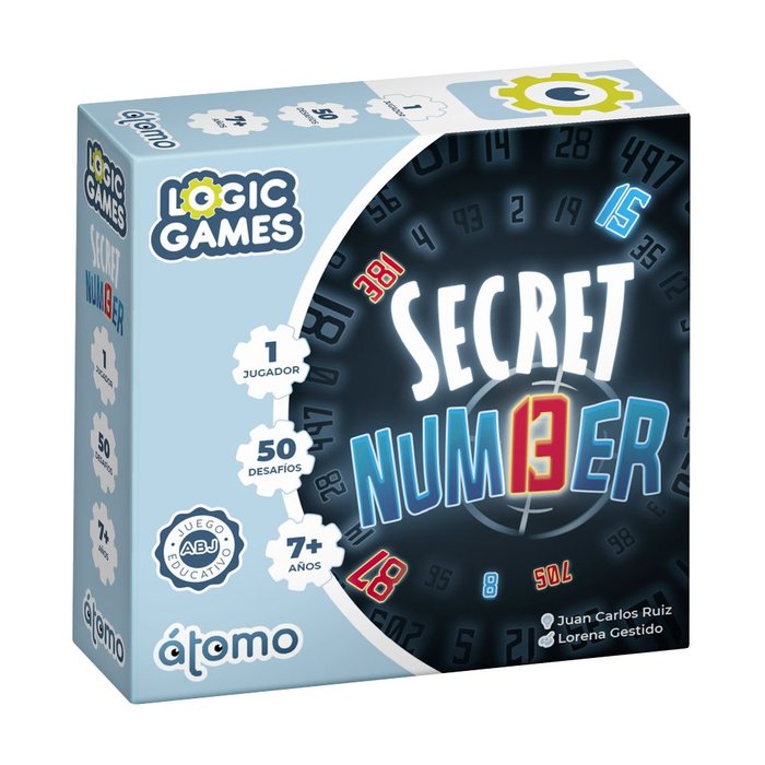 ATOMO JUEGO DE LOGICA SECRET NUMBER SECRET NUMBER 47x91x4 Cms.