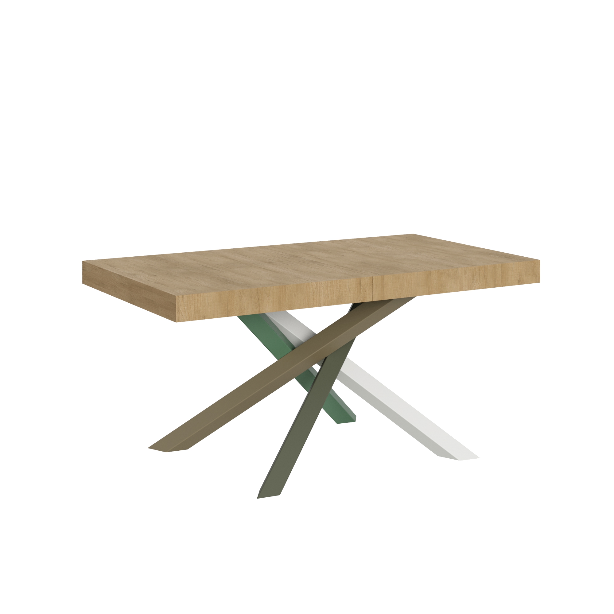 Mesa extensible 90x160/264 cm Volantis Estructura Roble Nature 4/A - Itamoby