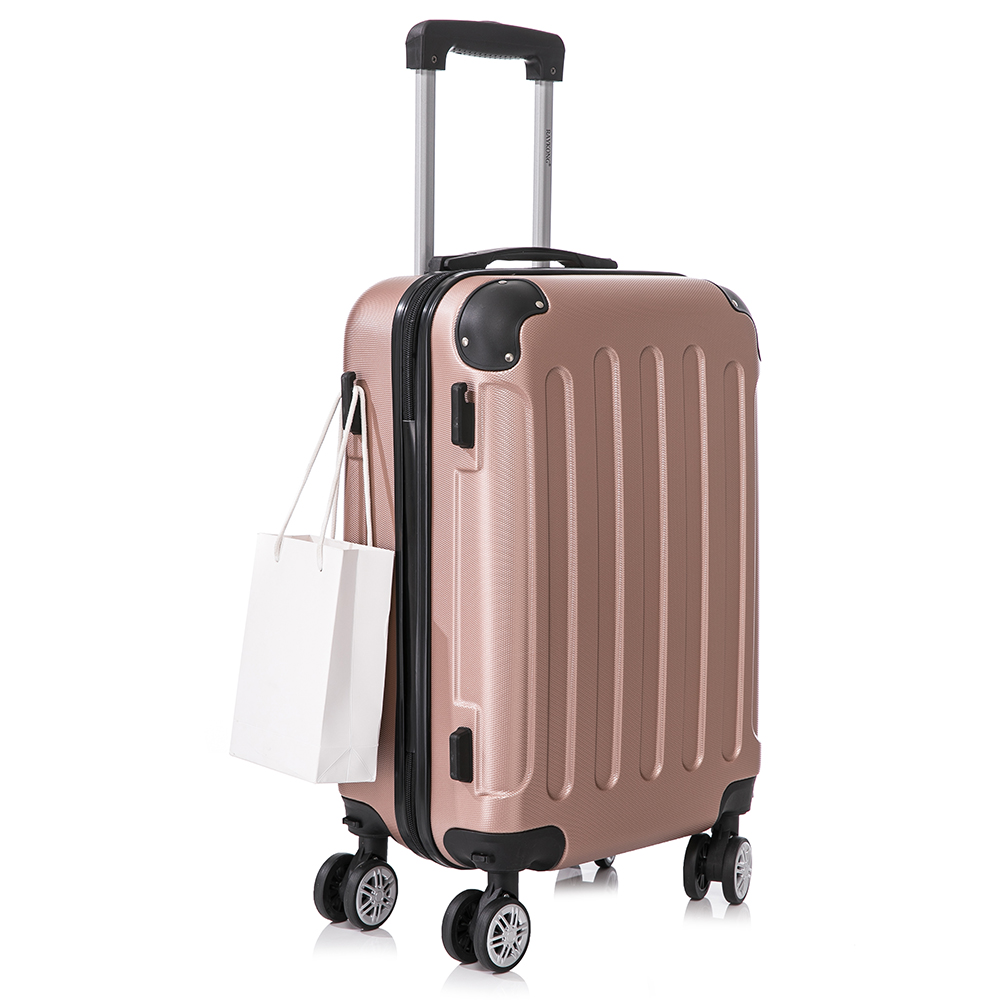 Maleta Cabina Mano ABS 55x40x20cm (40L)- 20 Pulgadas - Wizzair Ryanair Vueling Iberia - Negro/Azul/RosaDorado/Plateado/Amarillo/Rojo/RosaPalo/Turquesa/Verde/Menta/Morada