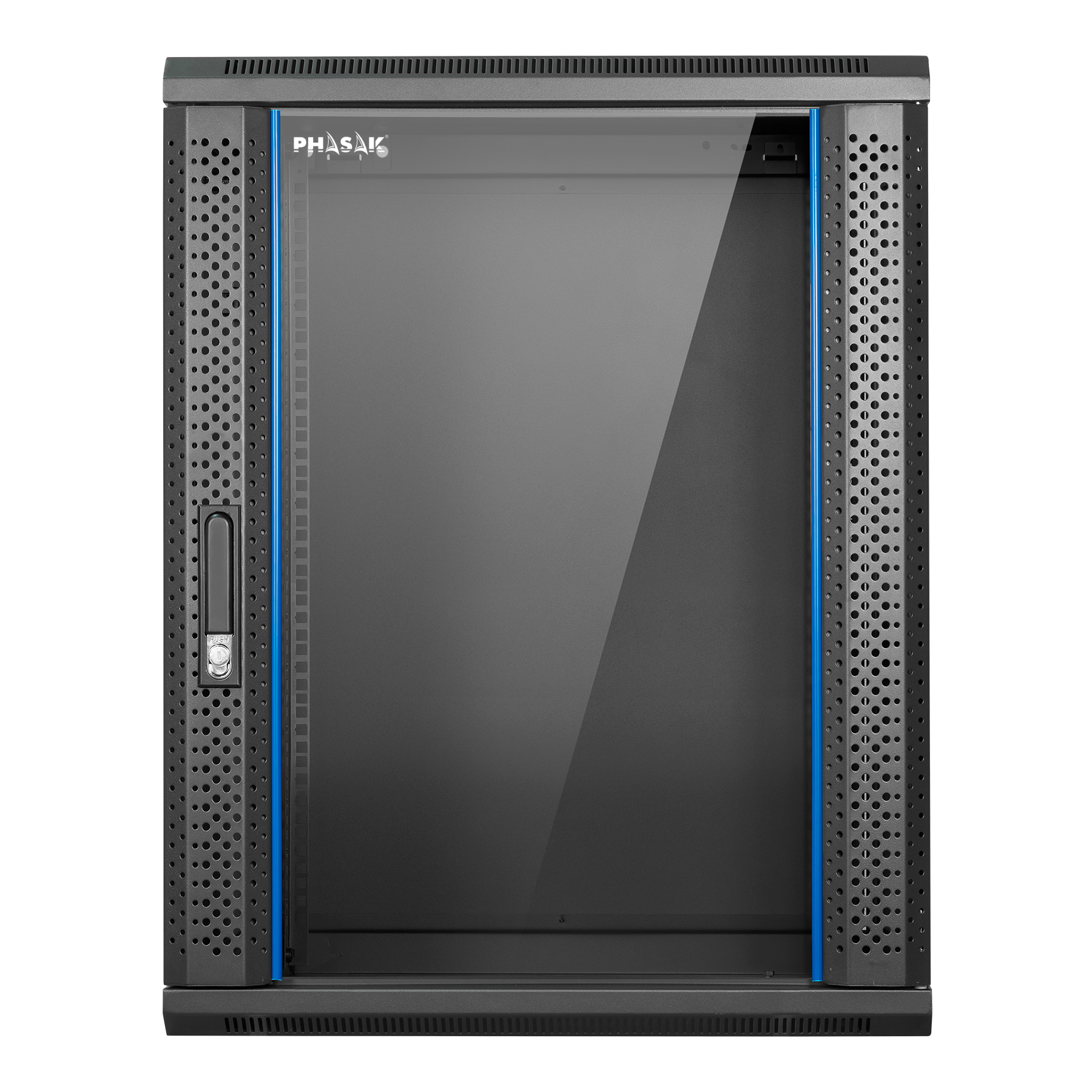 Rack mural 19" Phasak Pro 12U 600x600 Montado - PHO 3115