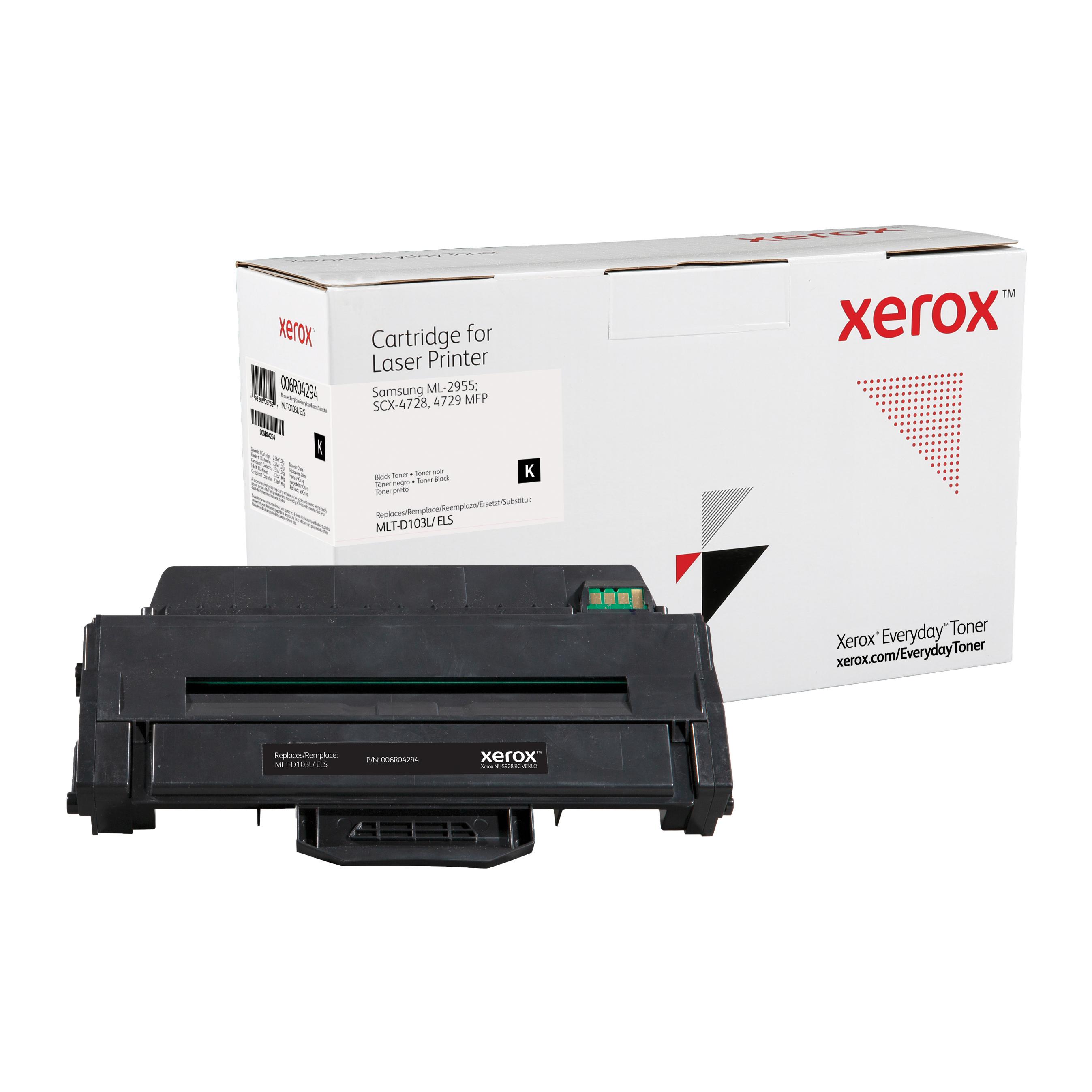 Compatible Everyday Tóner de Alto rendimiento Negro Equivalente a MLT-D103L para Samsung ML-2955, Sa