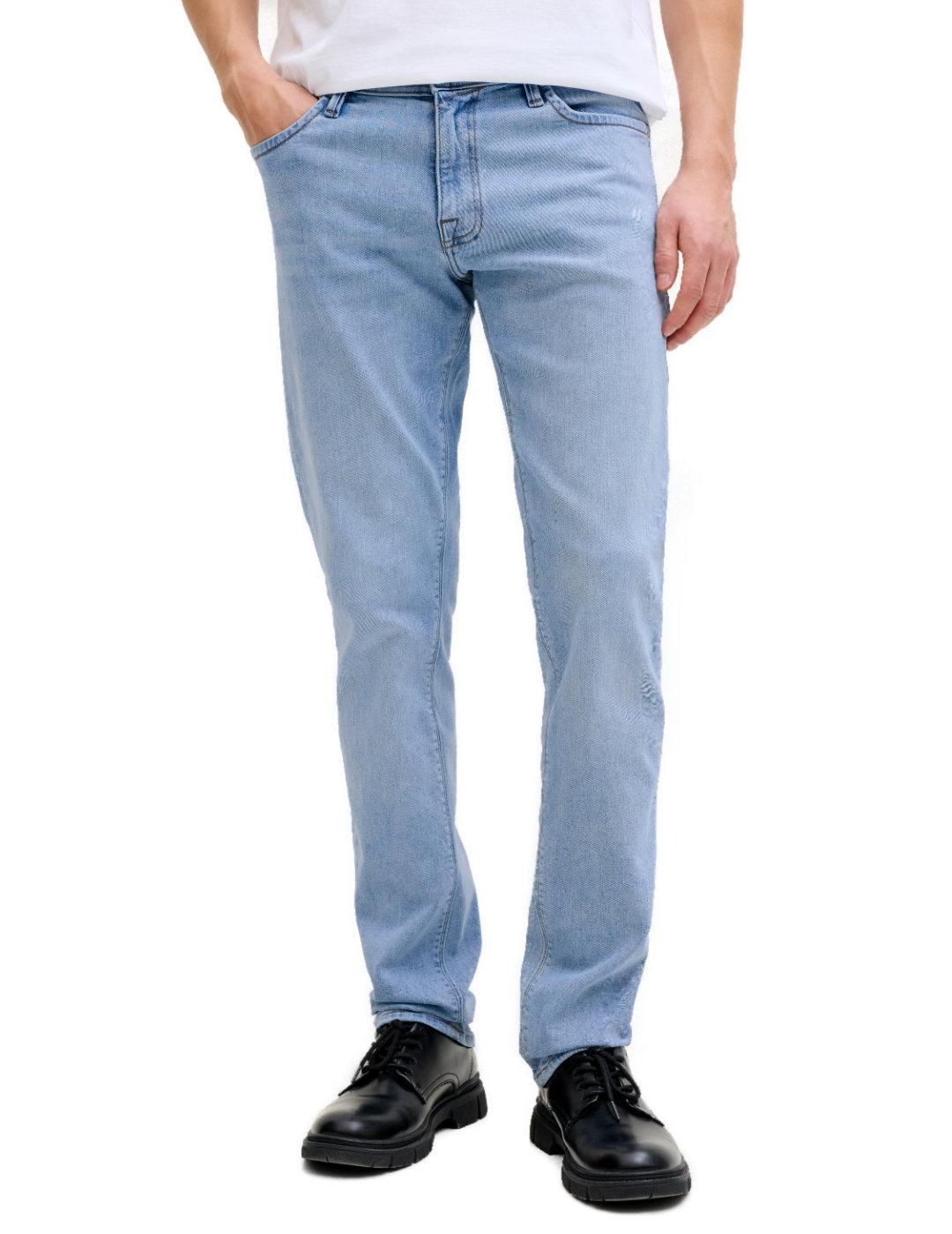 Pantalón vaquero Jack&Jones Gleen azul claro slim de hombre