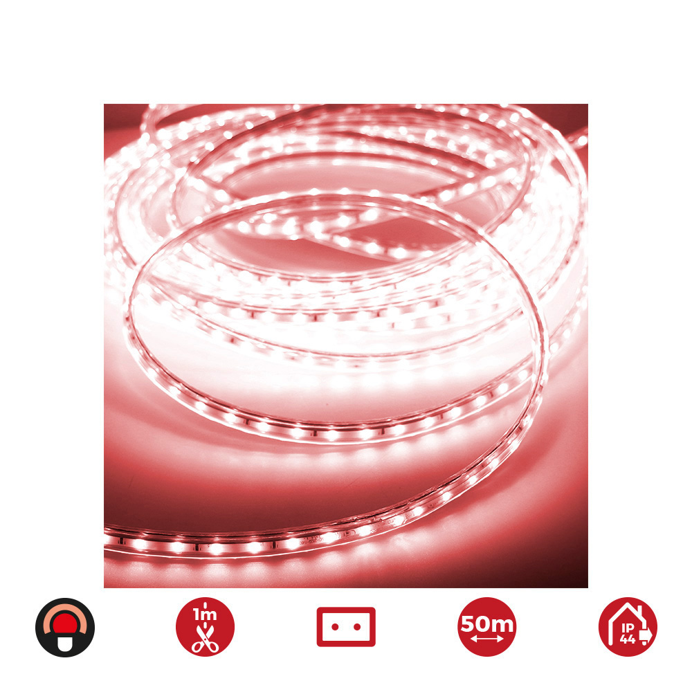EDM Tiras LED 72704 Rojo 4,2 W x 1 m 50 m 350 LM
