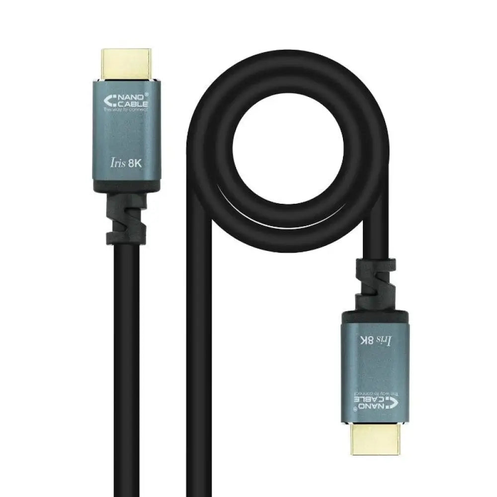 Nanocable Cable HDMI 2.1 IRIS 8K A/M-A/M Negro 10m