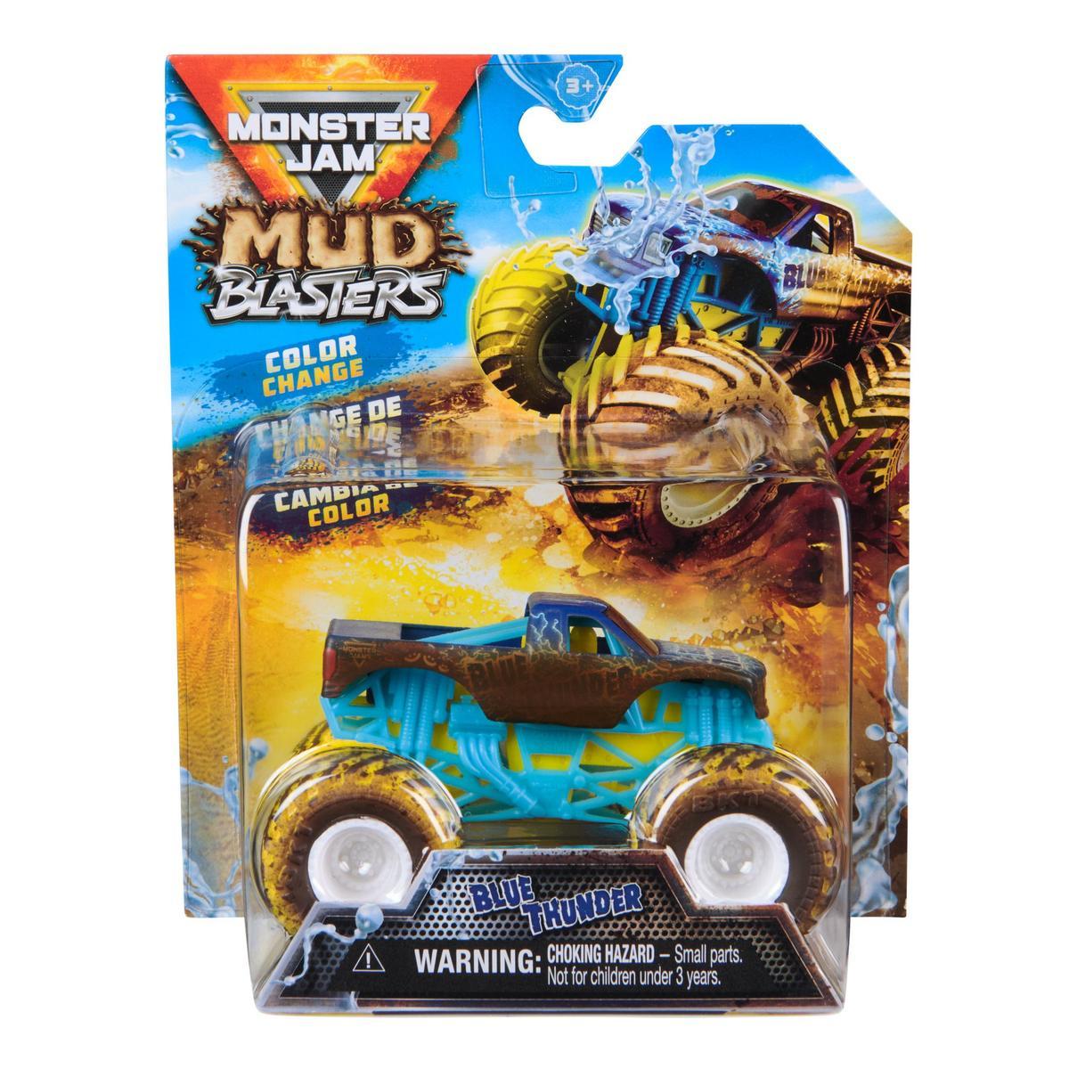 SPIN MASTER - Spin Master Monster Jam Mud Blasters Blue Thunder 6072638-B.THUNDER